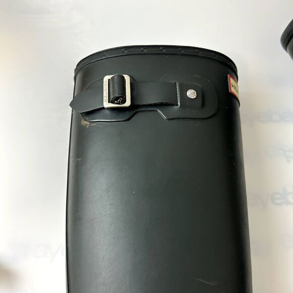 Hunter Womens Original Tall Rain Boots Size US 6 Rubber Matte Black - Picture 12 of 15